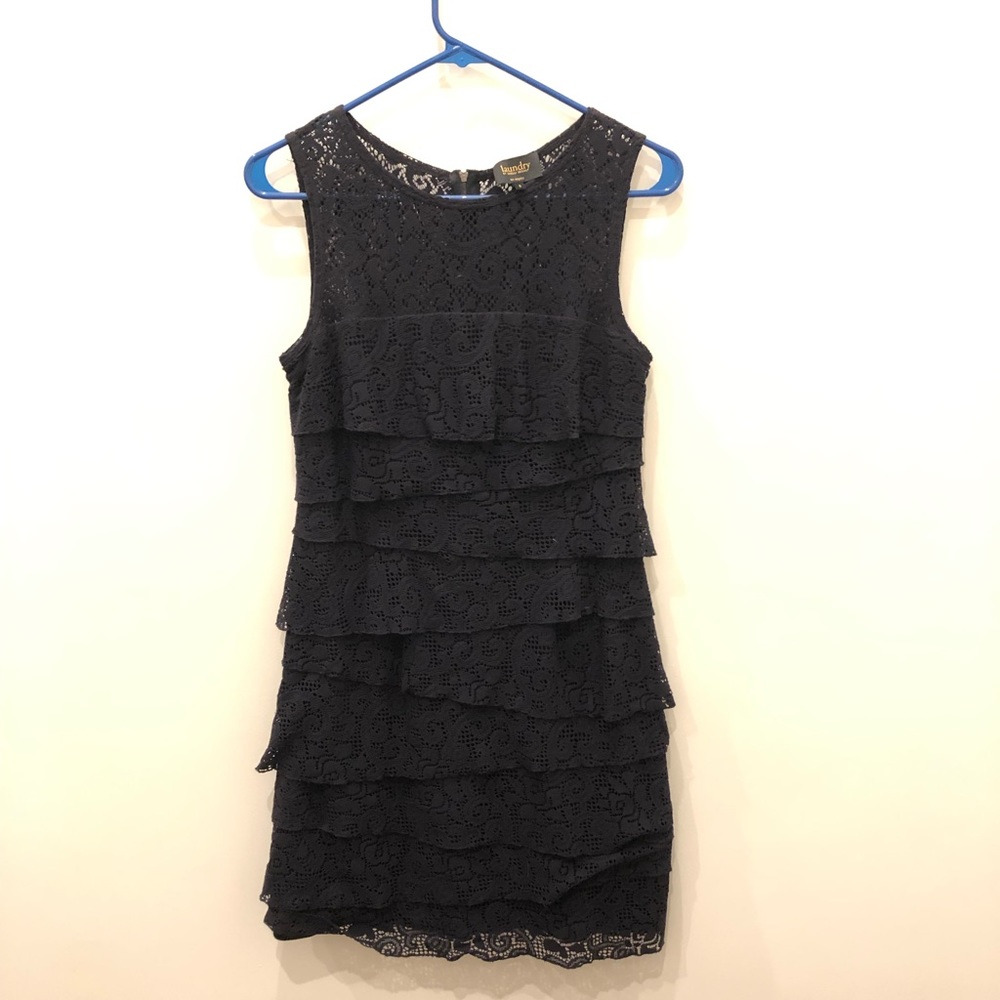 Laundry by Shelli Segal Black Lace Dress